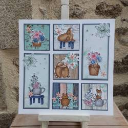 cadre 30x30x bois de campagne 